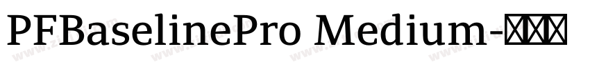 PFBaselinePro Medium字体转换